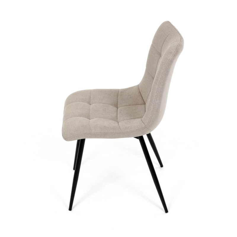 Židle jídelní DCL-193 CAP2, cappucino látka, černé kovové nohy 16