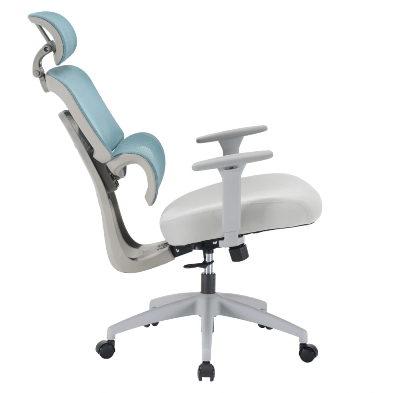 Kancelárske kreslo, neomint/svetlosivá/sivá, ERMEN 15