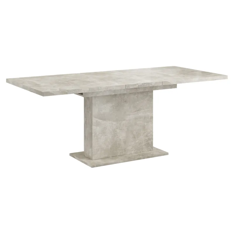 Jedálenský rozkladací stôl, betón, 160-200x90 cm, BOBA