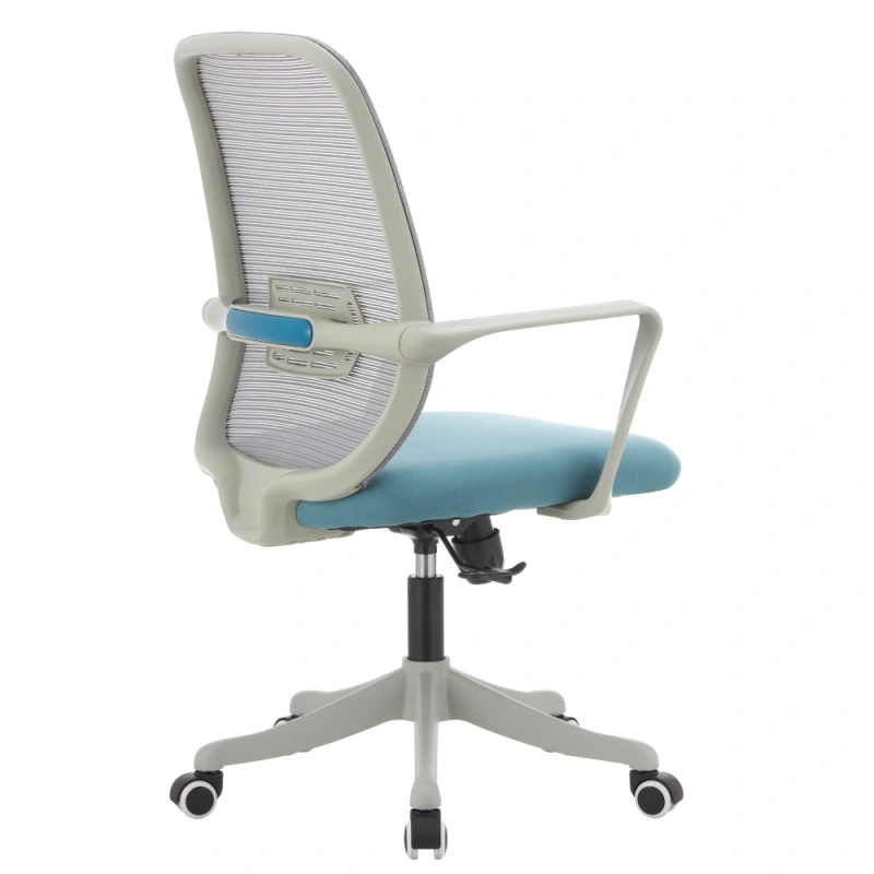 Kancelárske kreslo, sivá/modrá, DERVIN 3