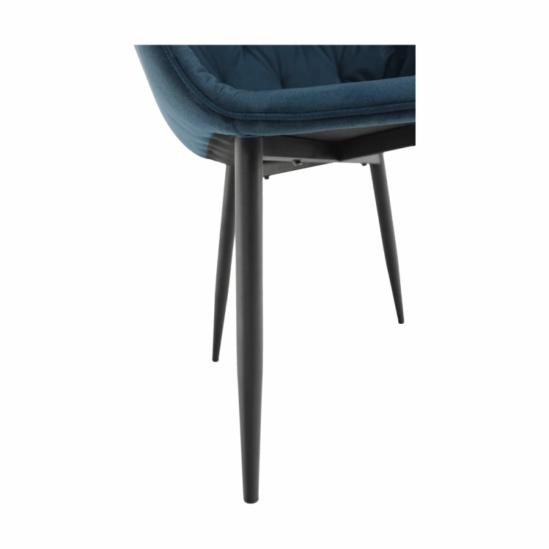 Dizajnové kreslo, modrá Velvet látka, FEDRIS 13