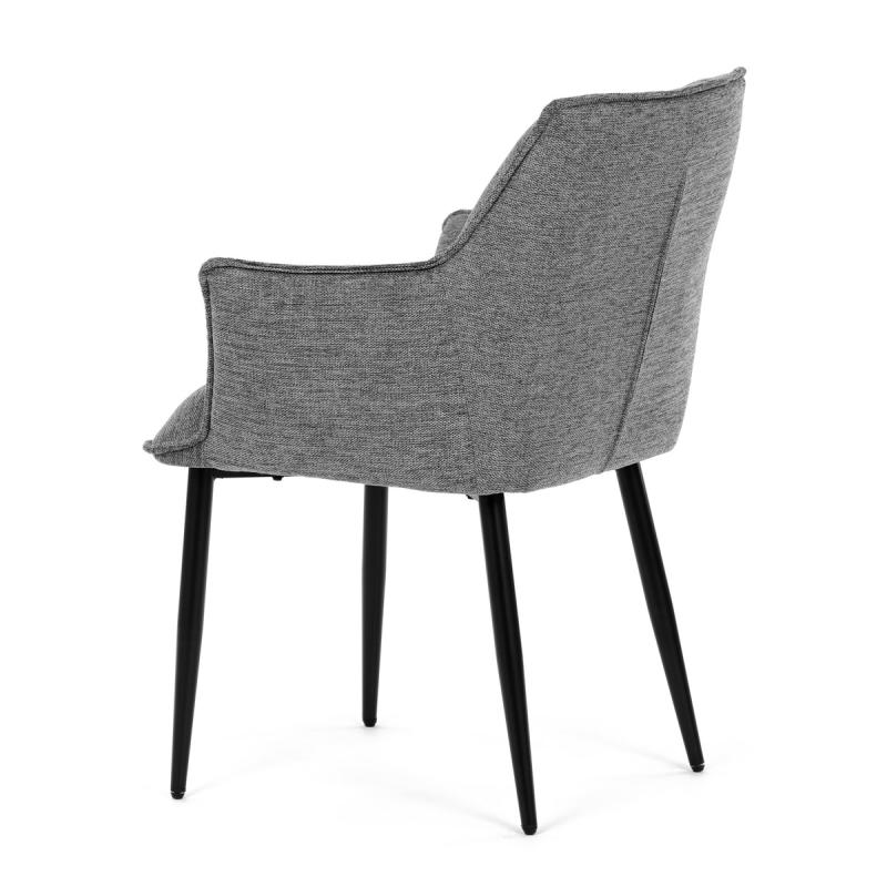 Jídelní židle, šedá, hladká látka, DCH-J2139 GREY2 3
