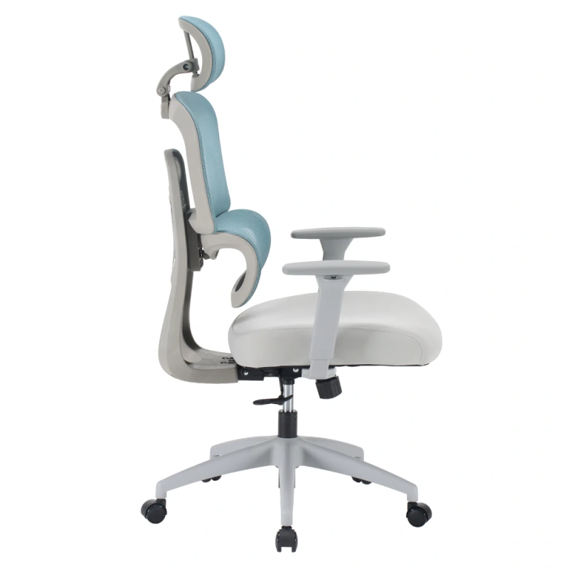 Kancelárske kreslo, neomint/svetlosivá/sivá, ERMEN 14