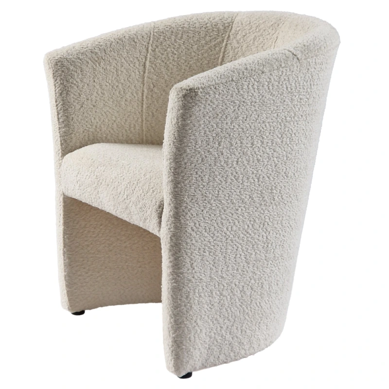 Klubové kreslo, smotanová látka Coral, CUBA 11