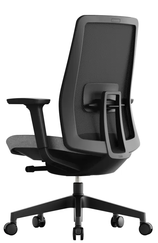 OFFICE MORE Kancelárska stolička K10 BLACK šedá