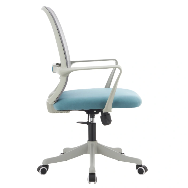 Kancelárske kreslo, sivá/modrá, DERVIN 4