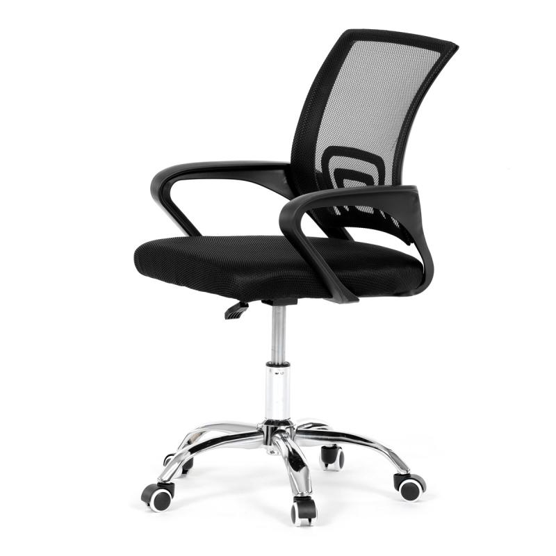 Dětská židle, houpací mechanismus, černá síťovina, KA-L103 BK 2