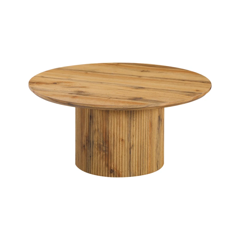 Konferenčný stolík, dub, priemer 80 cm, MAHIR TYP 2