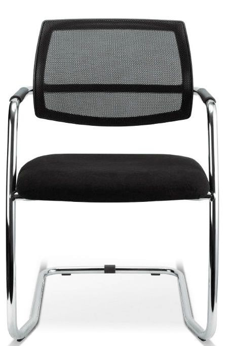 Konferenčná rokovacia stolička OLYMP čalúnenie KOŽENKA Valencia, Silvertex 8