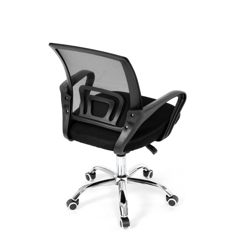 Dětská židle, houpací mechanismus, černá síťovina, KA-L103 BK 10