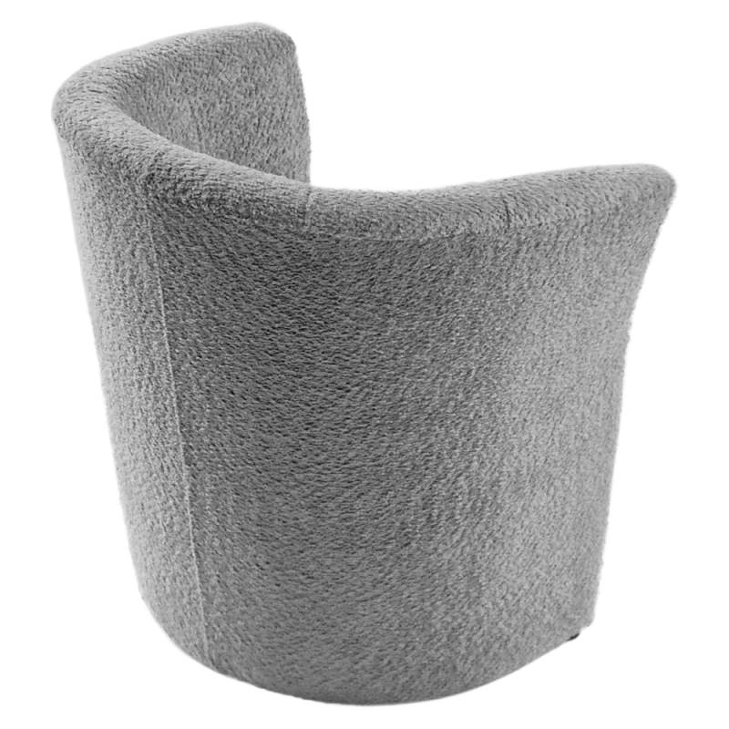 Klubové kreslo, sivá látka Coral, CUBA 11