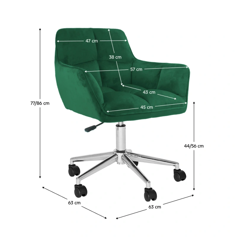 Kancelárske kreslo, smaragdová Velvet látka/chróm, HAGRID NEW 3