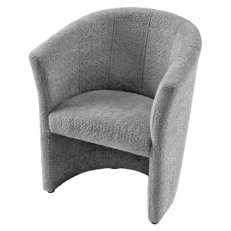 Klubové kreslo, sivá látka Coral, CUBA 5