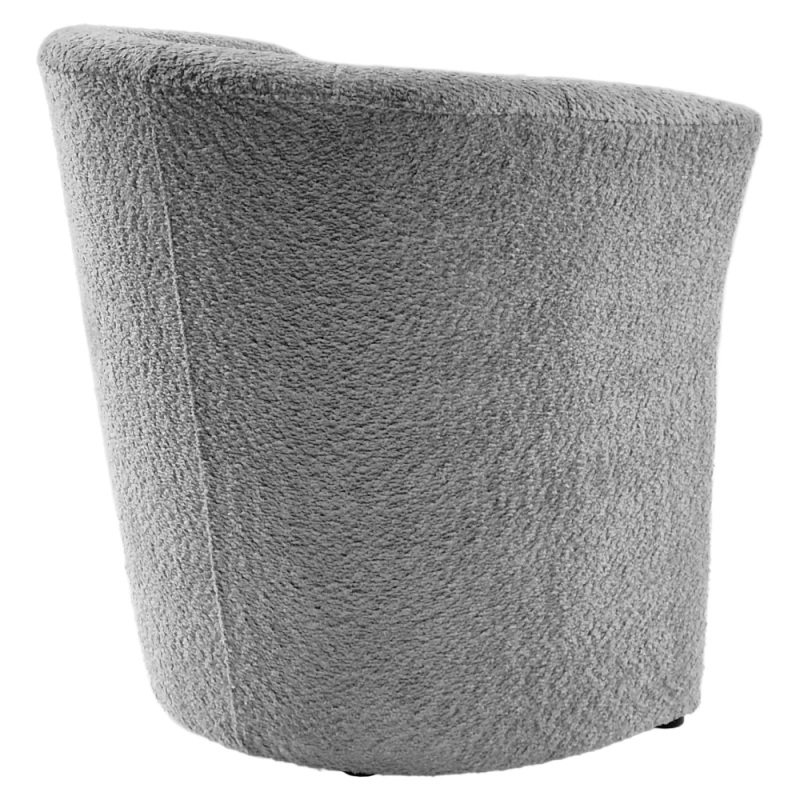 Klubové kreslo, sivá látka Coral, CUBA 10