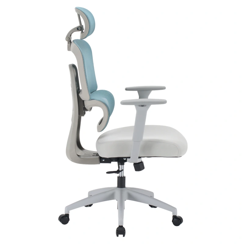 Kancelárske kreslo, neomint/svetlosivá/sivá, ERMEN 13