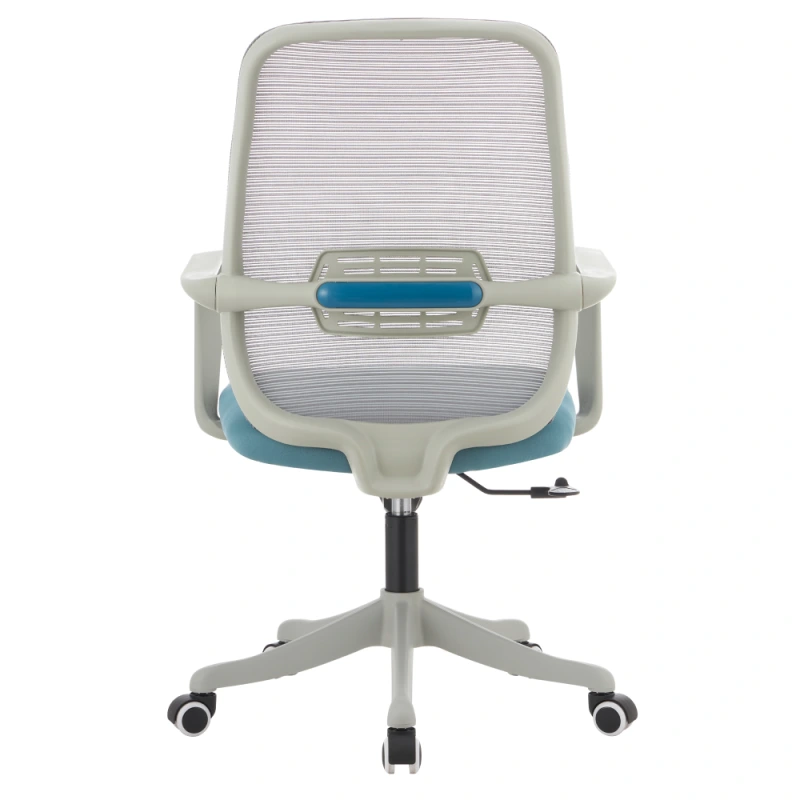 Kancelárske kreslo, sivá/modrá, DERVIN 5