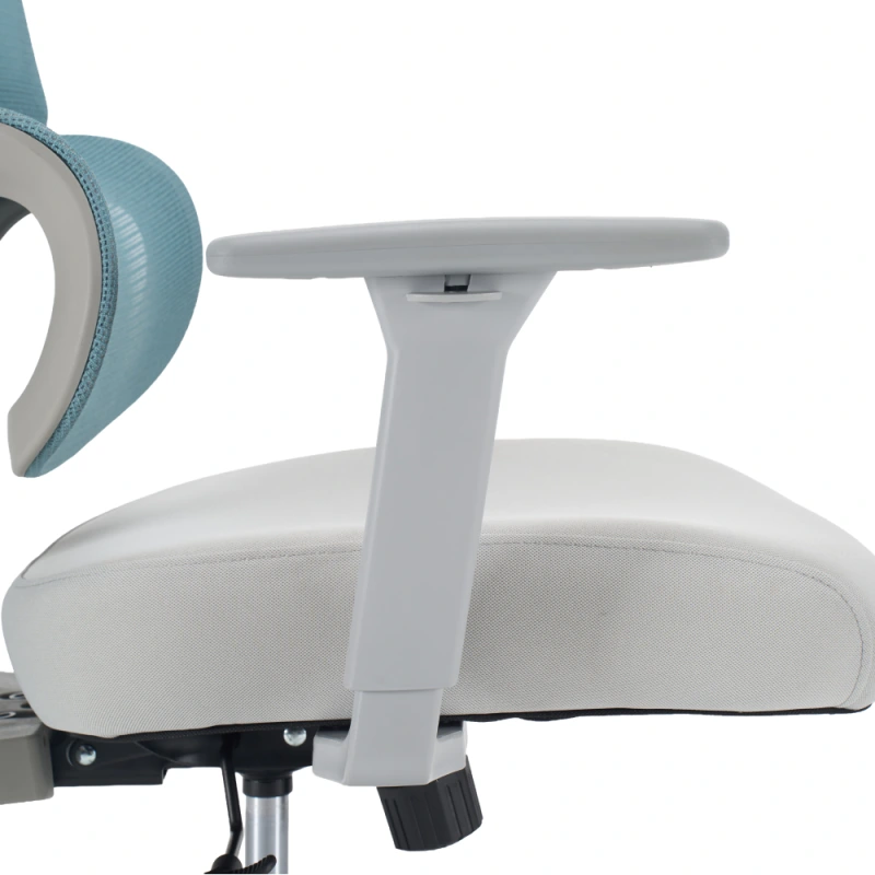 Kancelárske kreslo, neomint/svetlosivá/sivá, ERMEN 9