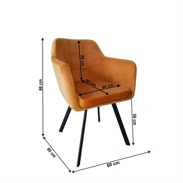 Kreslo, látka zamat horčicová/čierna, ZERON NEW 3