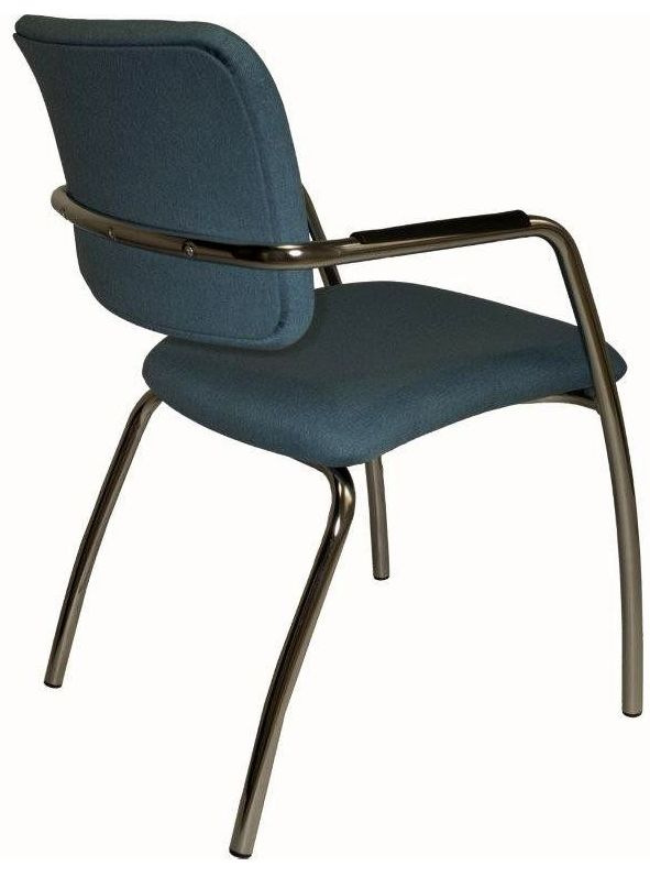 Konferenčná rokovacia stolička OLYMP čalúnenie KOŽENKA Valencia, Silvertex 15