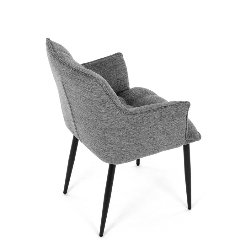 Jídelní židle, šedá, hladká látka, DCH-J2139 GREY2 11