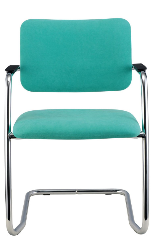 Konferenčná rokovacia stolička OLYMP čalúnenie KOŽENKA Valencia, Silvertex 5