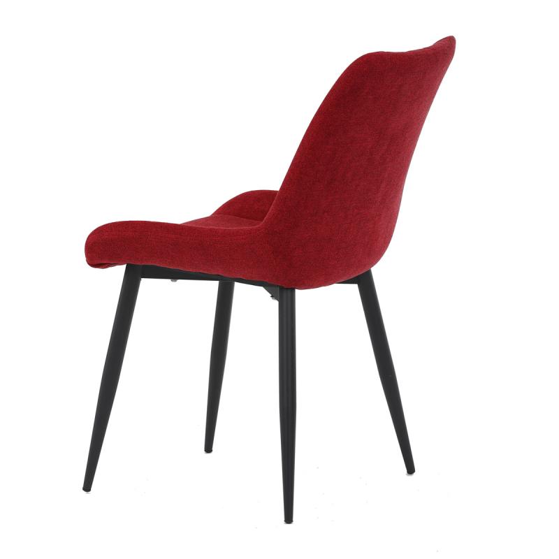 Jedálenská stolička DCL-218 RED2 červená látka, čierny kov