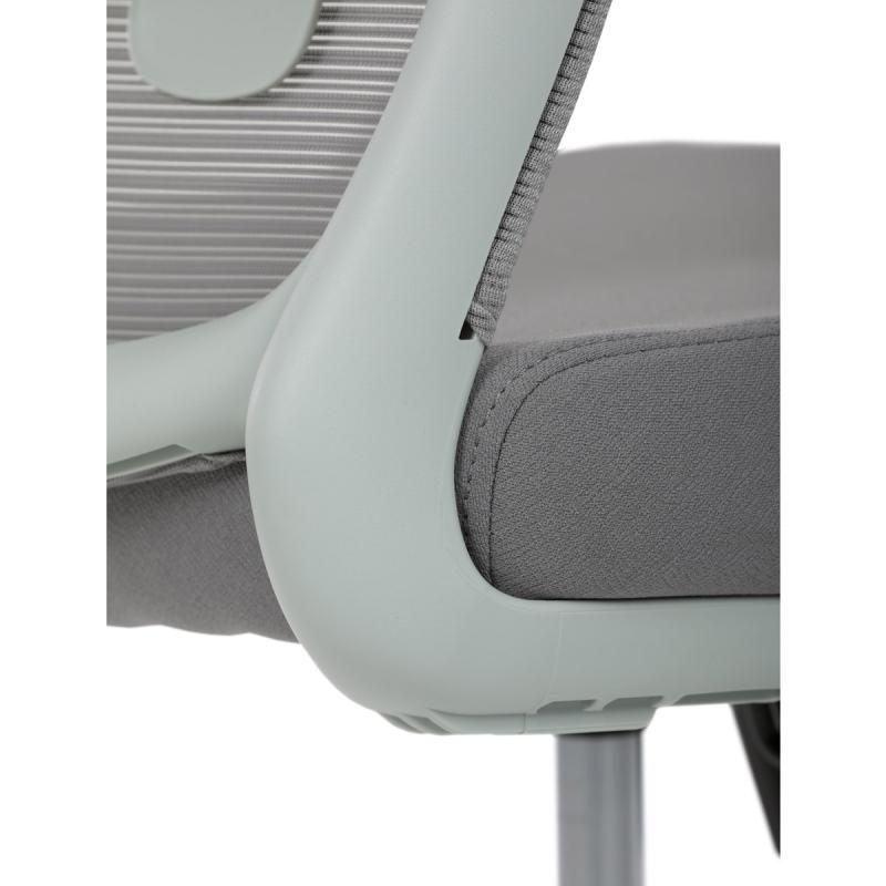 Kancelářská židle, houpací mechanismus, šedá látka, KA-S425 GREY 5