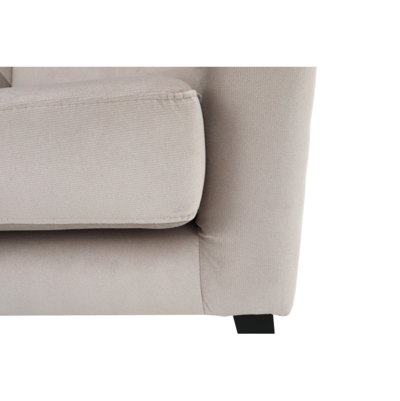 Kreslo-ušiak, krémová/čierna, RODEZA 10