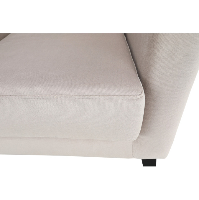 Kreslo-ušiak, krémová/čierna, RODEZA 11