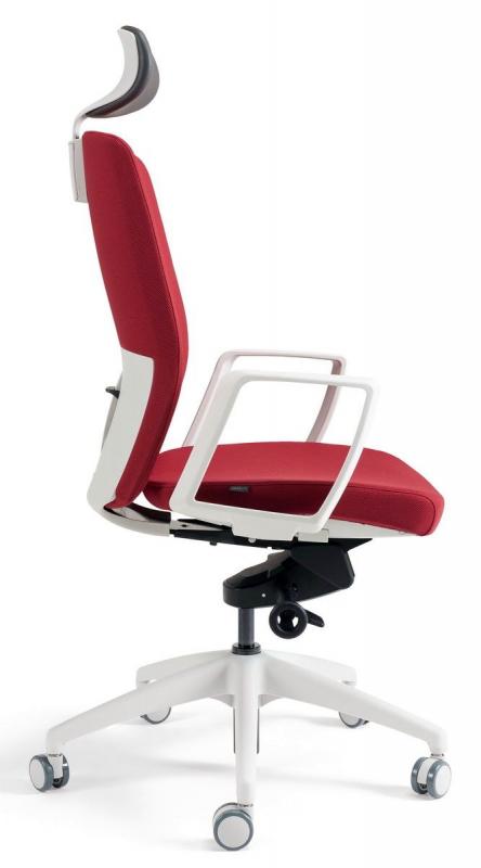 OFFICE PRO bestuhl Kancelárska stolička J2 WHITE SP červená