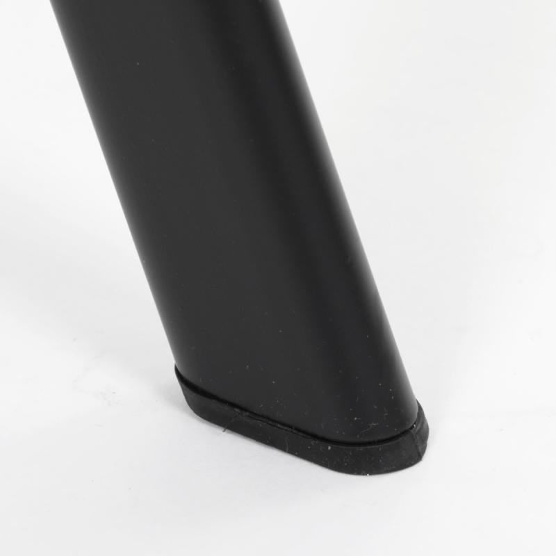 Jedálenská stolička HC-465 GREY2 šedá látka, nohy čierny kov