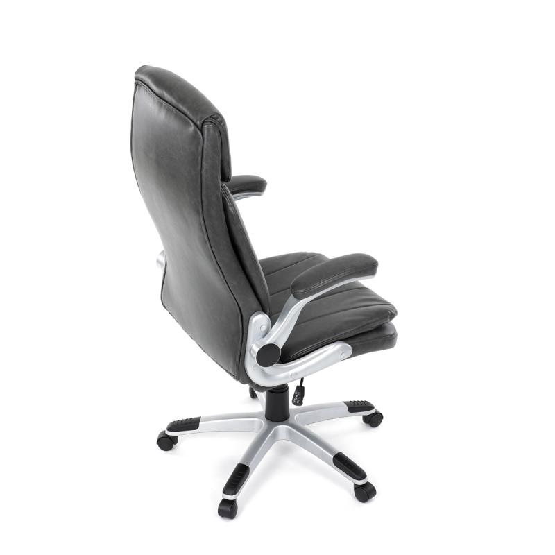 Křeslo kancelářské, šedá ekokůže, houpací mechanismus KA-F1218 GREY 11