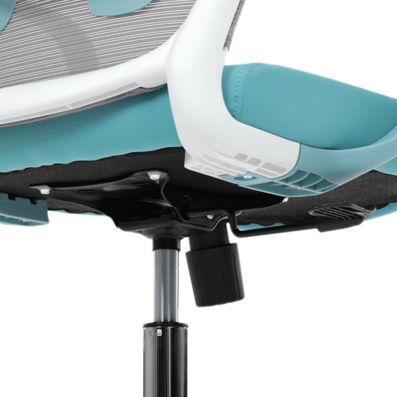 Kancelářská židle, houpací mechanismus, modrá látka, KA-S425 BLUE 7