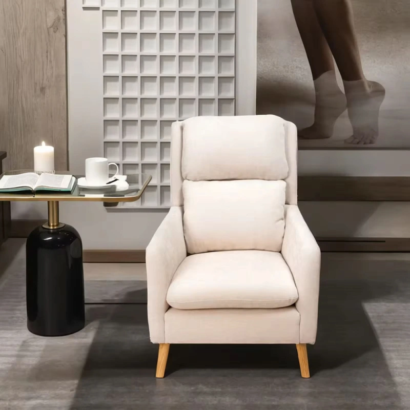 Relaxačné kreslo, béžová, DEMIR 5