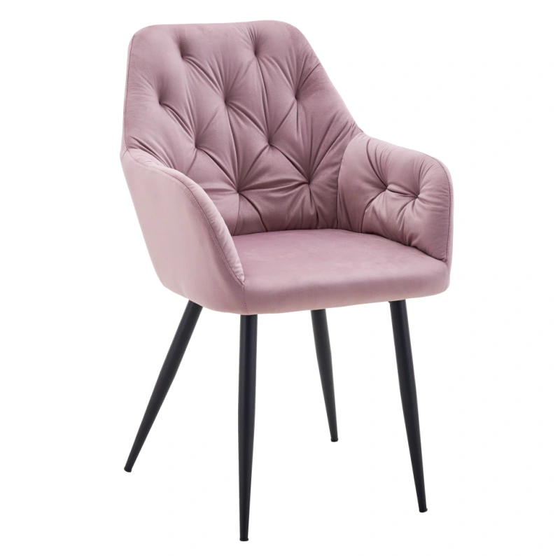 Dizajnové kreslo, ružová Velvet látka, VERIO NEW