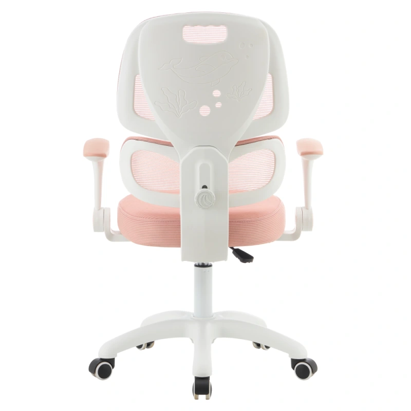 Otočná stolička, ružová/biela, LISTER 5