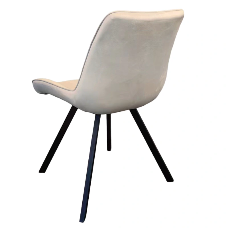 Jedálenská stolička, béžová Velvet látka/čierna, SAMIRA 4