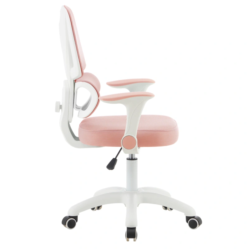 Otočná stolička, ružová/biela, LISTER 3