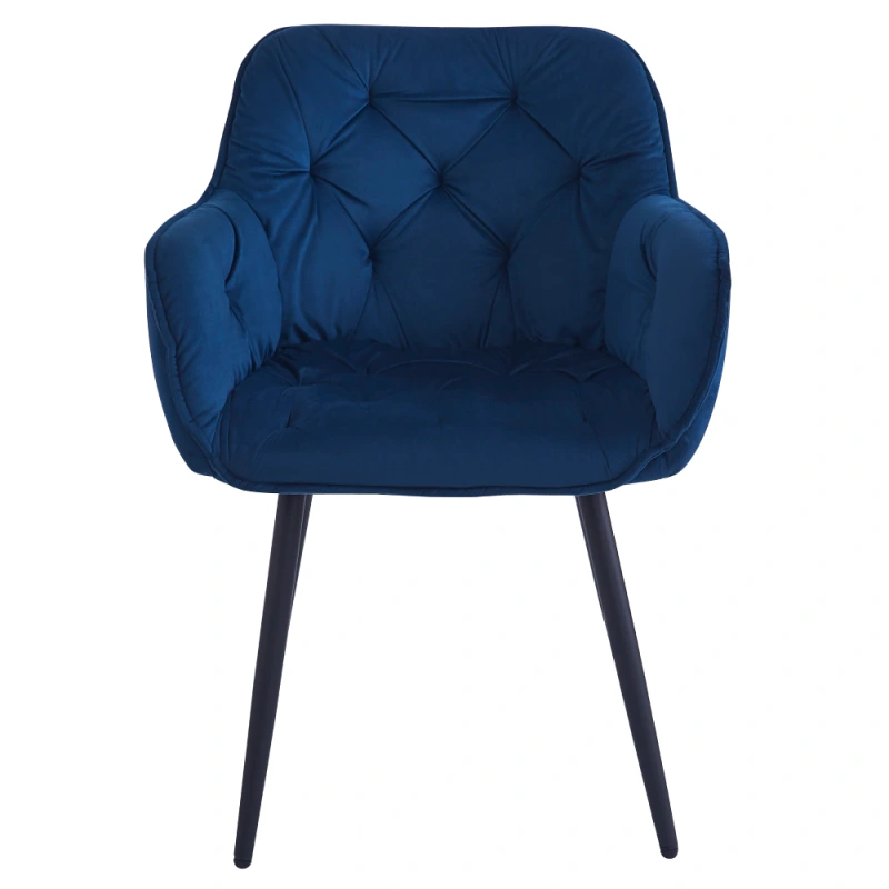 Dizajnové kreslo, modrá Velvet látka, FEDRIS 2 NEW 2