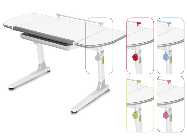 MAYER Set Rastúci stôl PROFI3 32W3 58 TW dekor biely + stolička ACTIKID A3 4