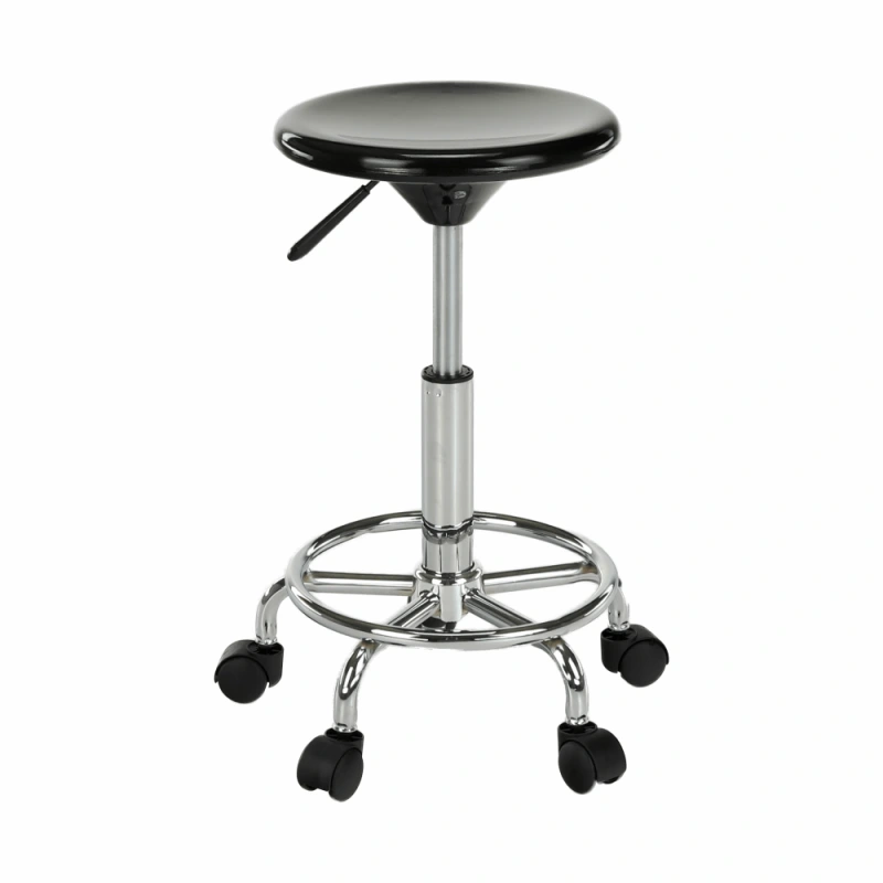 Stolička, čierna/chróm, MABEL 4 NEW