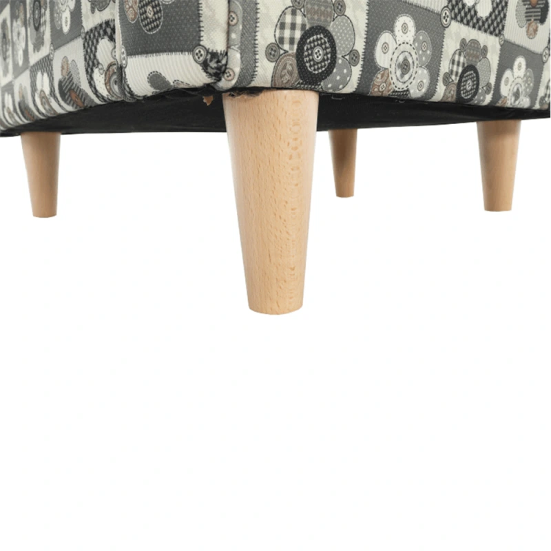 Kreslo ušiak, látka patchwork N1, CHARLOT 2