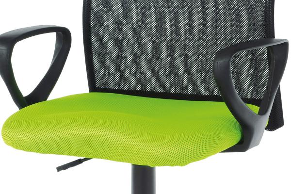 Kancelárska stolička KA-B047 GRN, látka MESH zelená / čierna