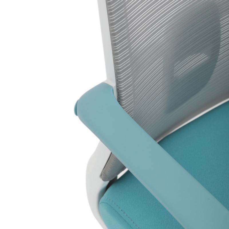 Kancelářská židle, houpací mechanismus, modrá látka, KA-S425 BLUE 3