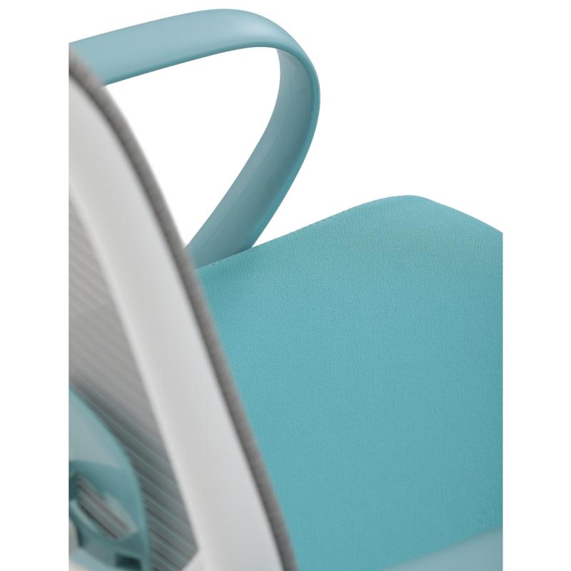 Kancelářská židle, houpací mechanismus, modrá látka, KA-S425 BLUE 4