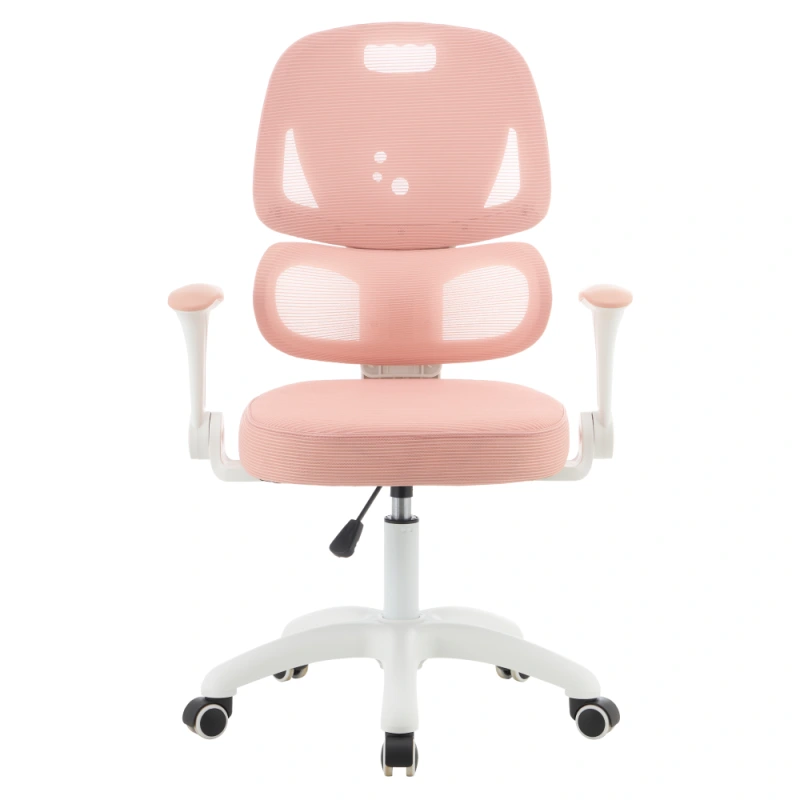 Otočná stolička, ružová/biela, LISTER 2