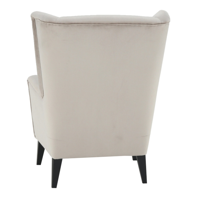 Kreslo-ušiak, krémová/čierna, RODEZA 3