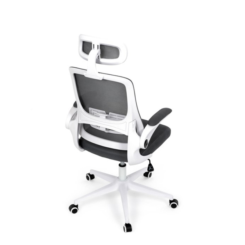 Kancelářská židle, houpací mechanismus, šedá síťovina, KA-Q843 GREY 20