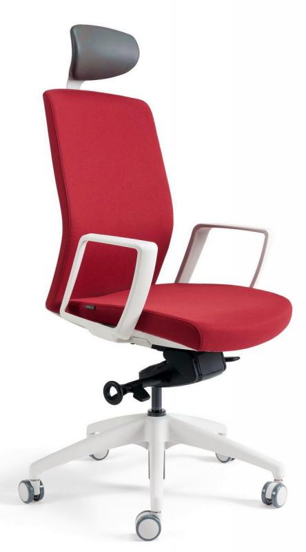 OFFICE PRO bestuhl Kancelárska stolička J2 WHITE SP červená