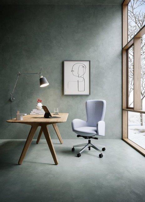 ANTARES Dizajnová kancelárska stolička DOLL čalúnenie WOLL FAME HYBRID